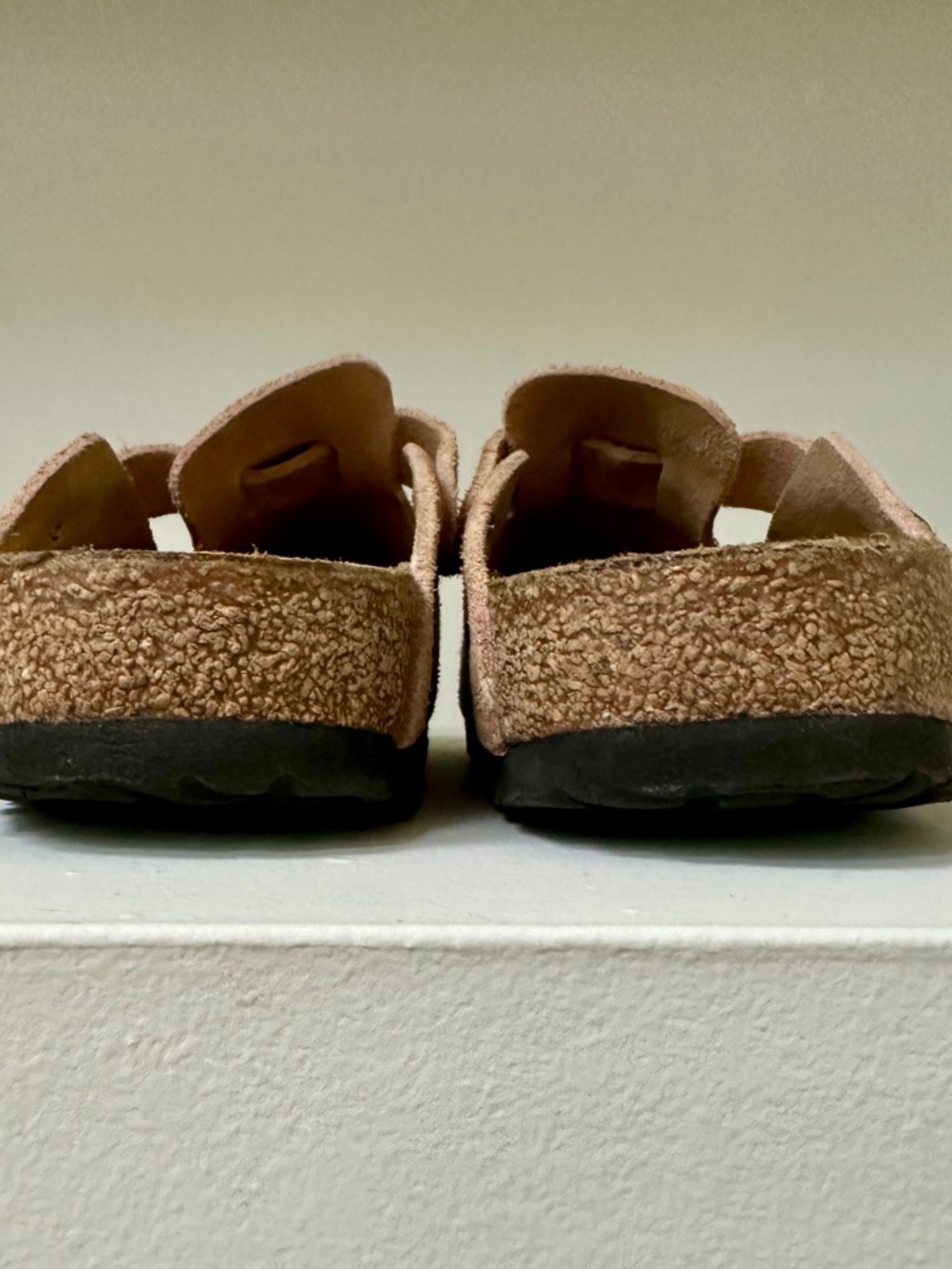 Women's Birkenstock Suede Blush Colored Boston Clog Size 39 - Picture 7 of 8